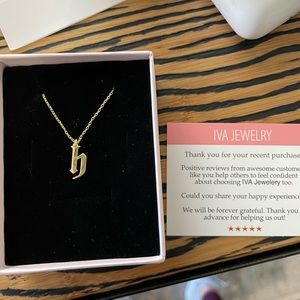 H initial necklace